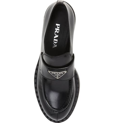 prada womens creepers|Prada Triangle Logo Platform Loafer (Women) .